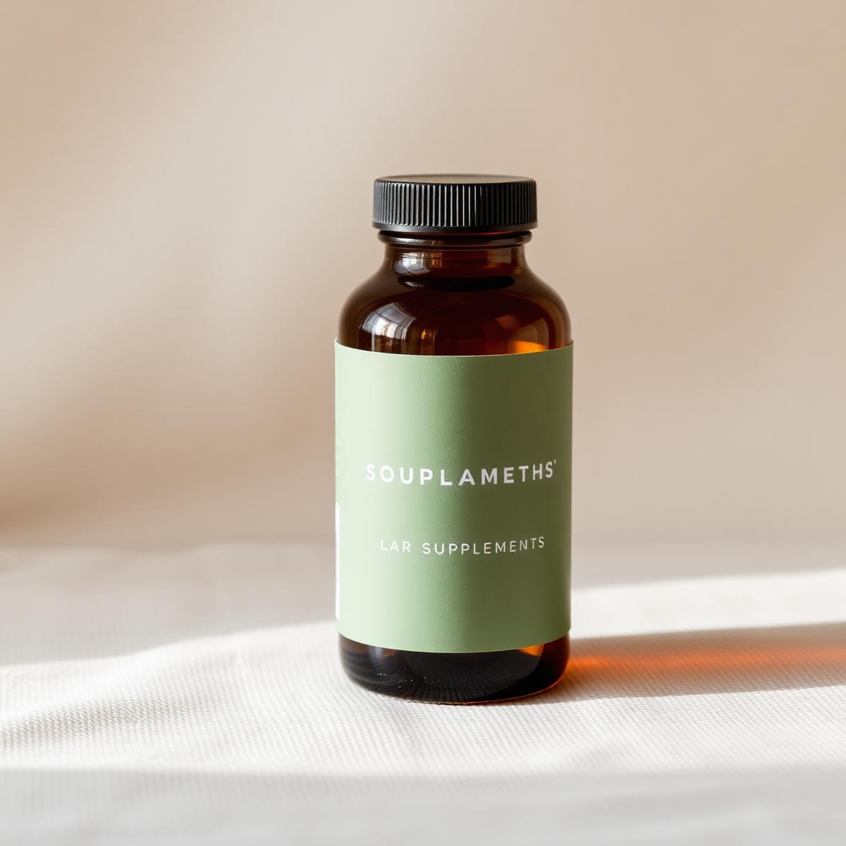 Vitality Core 01 peptide supplement in an amber glass jar